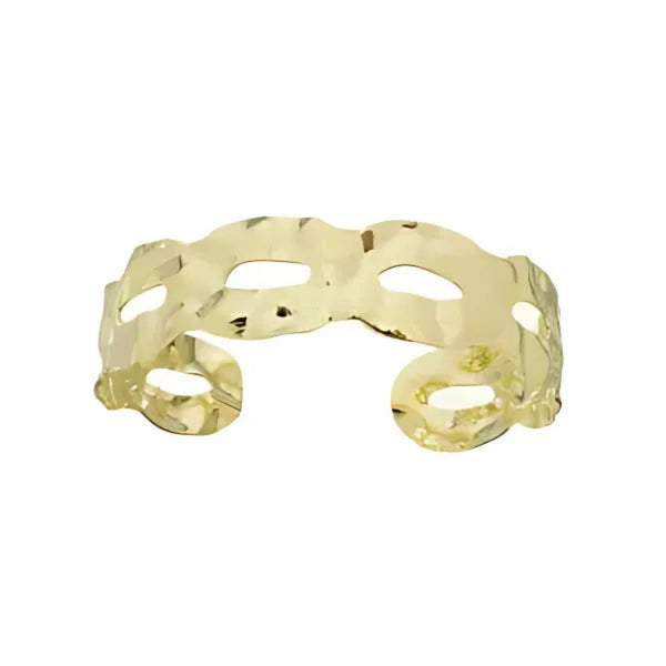 Bracelete com detalhes vazados levemente amassado folheado