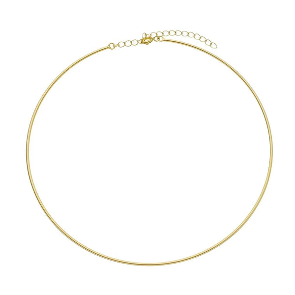 Choker aro liso folheada