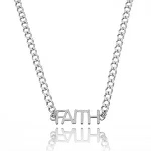 Choker corrente Faith folheada