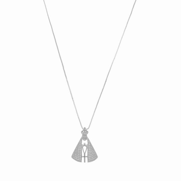 Colar de Nossa Senhora Aparecida folheado