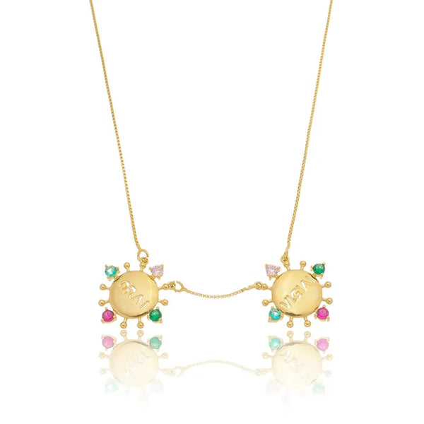 Colar ORAI E VIGIAI folheado em ouro 18K