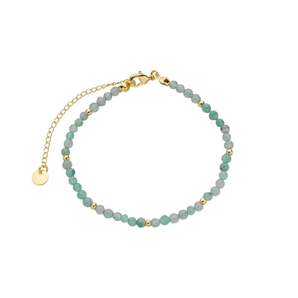 Pulseira de amazonita folheada
