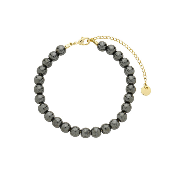 Pulseira inteira de hematita