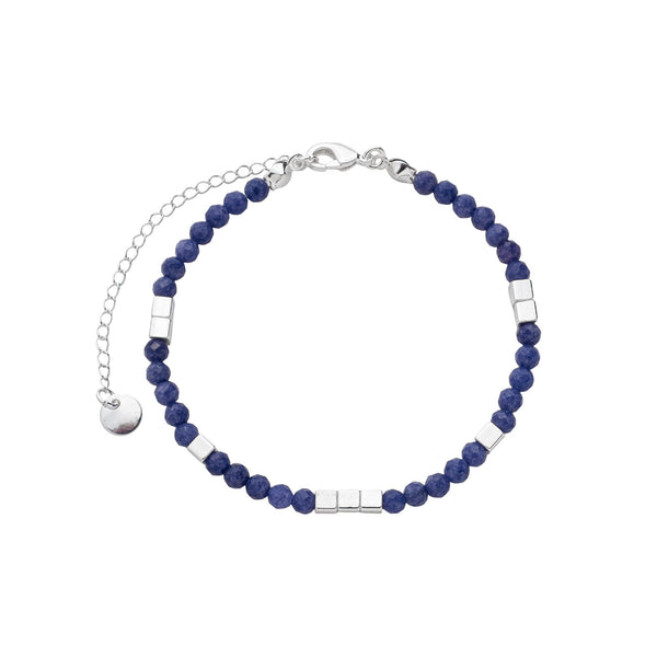 Pulseira sodalita com entremeios