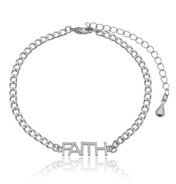 Pulseira corrente Faith folheada