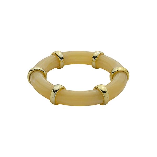 Pulseira de Resina com detalhes em dourado