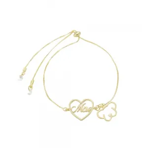 Pulseira mãe de cachorro folheado