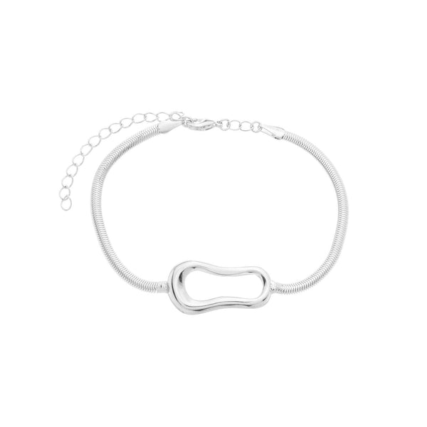 Pulseira orgânica folheada